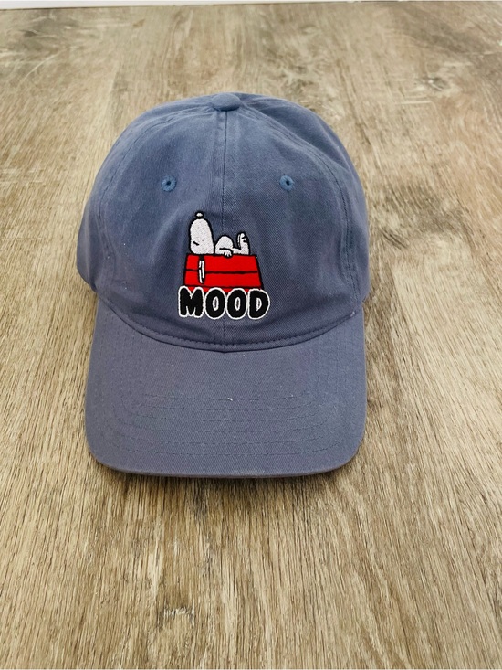 Peanuts Accessories - Peanuts Blue Dad Hat with Snoopy "Mood" Embroidery